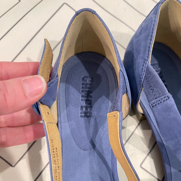 Camper Blue Round Toe Flats - Picture 4 of 13